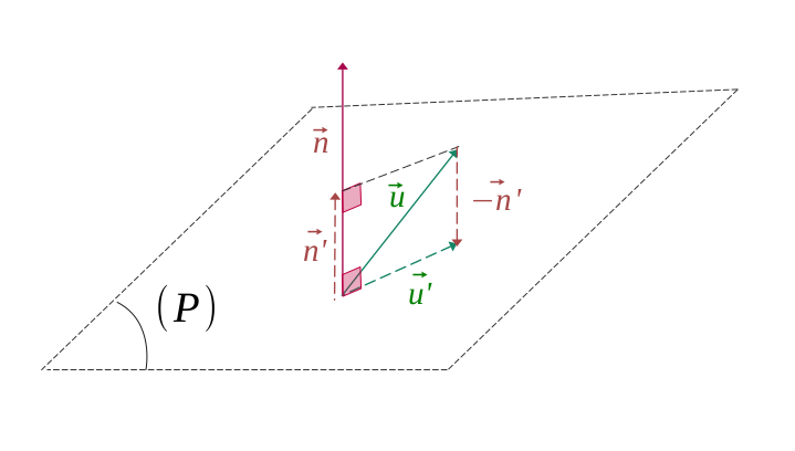 Projection d'un vecteur sur un plan